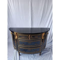 Sideboard in Schwarz und Gold mit Schubladen