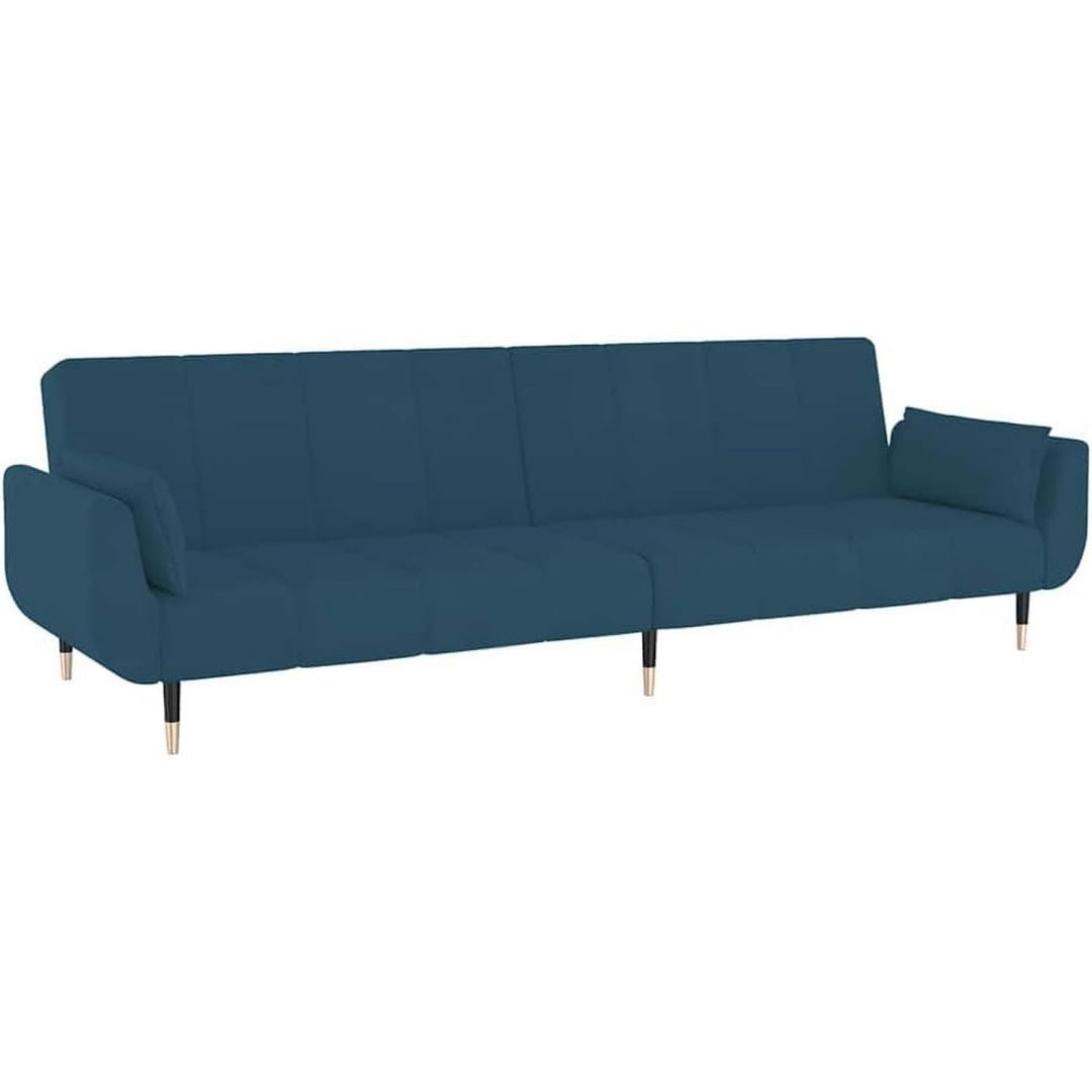 Weiche Polster und eine verstellbare Rueckenlehne an dem Sofa