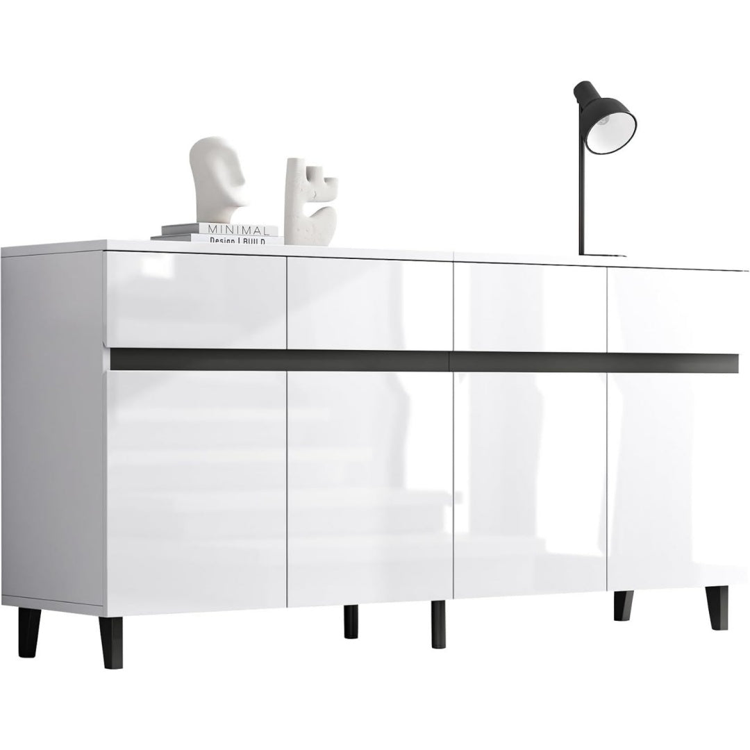Sideboard verbindet 4 Schubladen und Hoehenverstellung