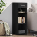 Sideboard mit den Massen 30 x 42.5 x 93 cm in Schwarz