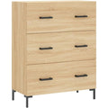 Der Hochschrank nimmt mit 69.5 x 34 x 90 cm Gestalt an