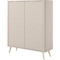 Sideboard mit gerundeten Konturen und 2 Tueren