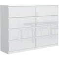 Sideboard mit den Massen 138.5 x 101.5 x 39 cm in Weiss