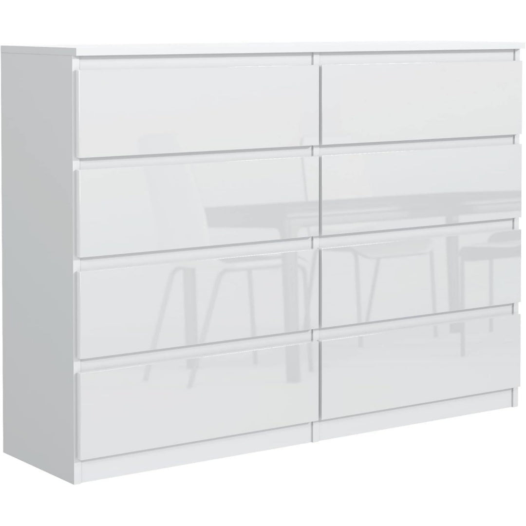 Sideboard mit den Massen 138.5 x 101.5 x 39 cm in Weiss