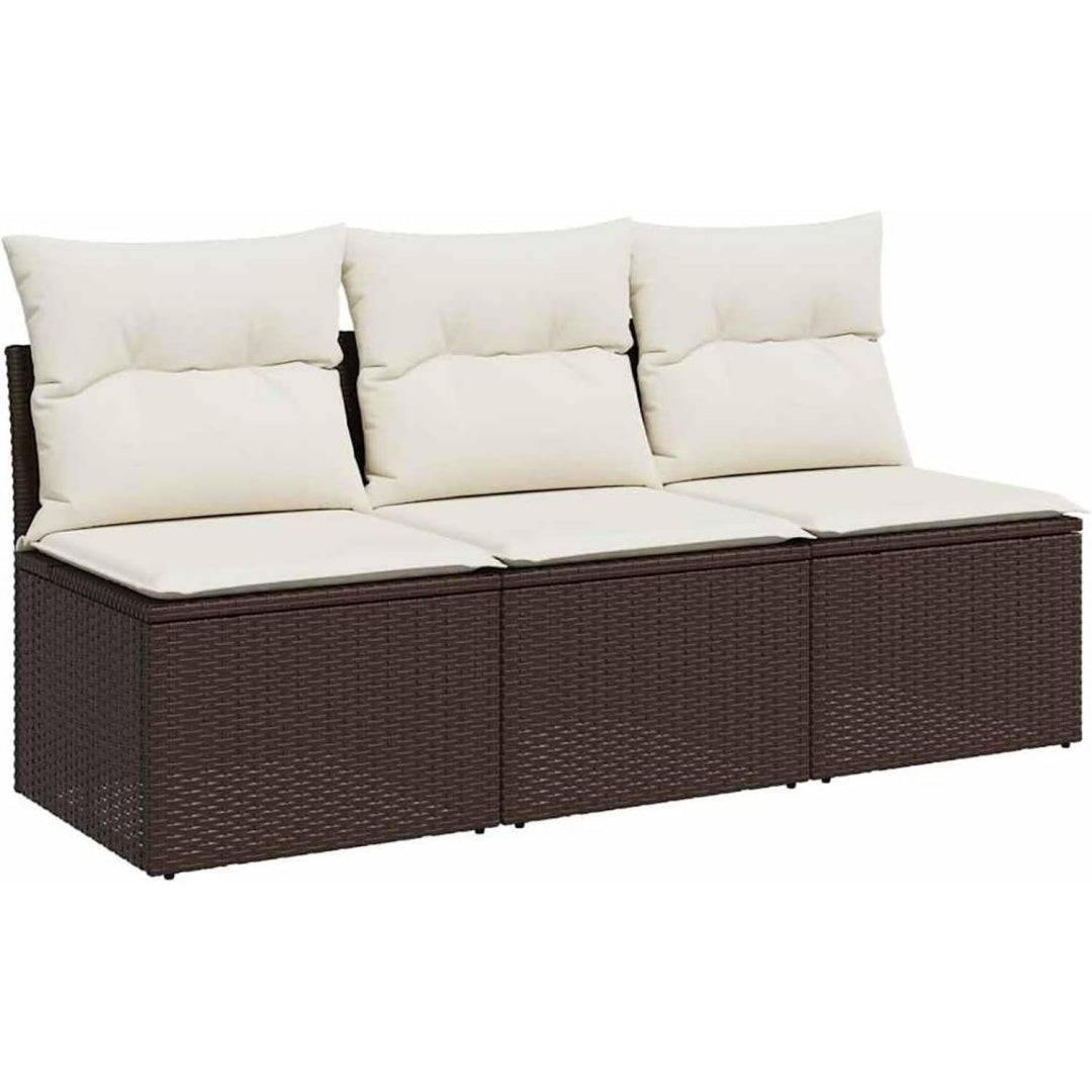 Sofa aus Rattan mit weichen Polstern
