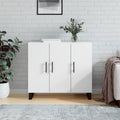 Das Sideboard misst 90 x 34 x 80 cm in Weiss