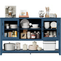 Sideboard mit offenen Ablagen und Glastueren